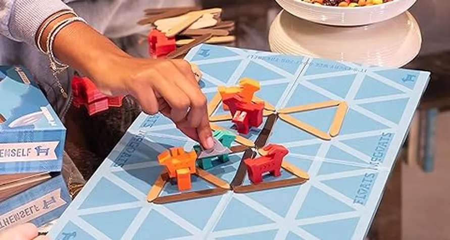 Strategy board game top view
